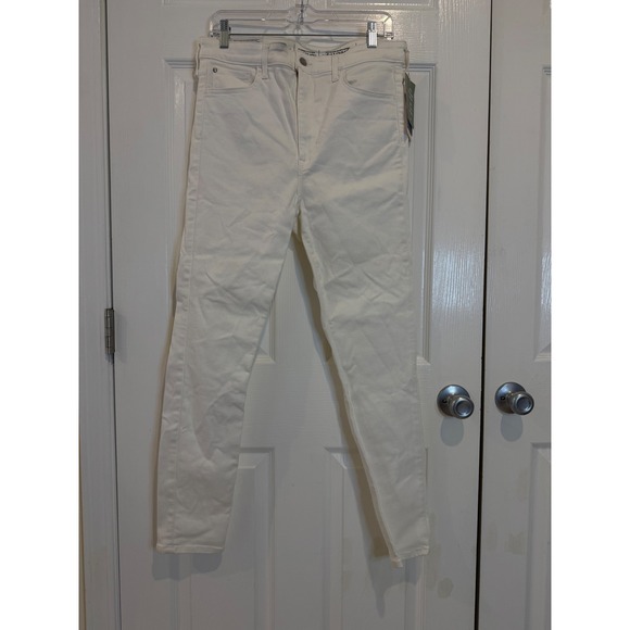 H&M True To You White Skinny Jeans Stretch Denim XL‎ - Picture 1 of 5